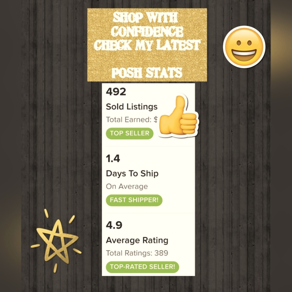 Shop with confidence in my closet!